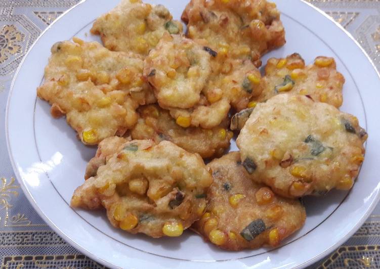 Resep Bakwan jagung ebi manis gurih😚, Bikin Ngiler