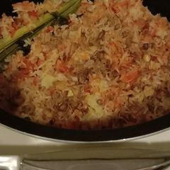 A picture of Olive Oil Rice.