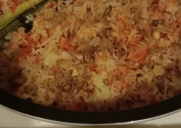 Simple Way to Make Homemade Olive Oil Rice