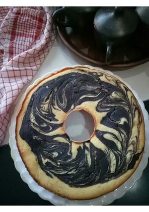 Foto resep Cake tape singkong marmer coklat