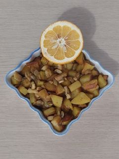 عکسی از دستور خوراک قارچ و سیب زمینی