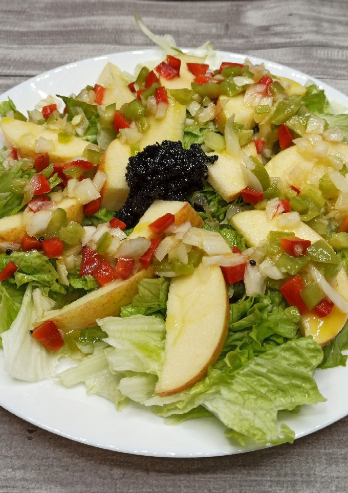 Una foto de Ensalada de manzana
