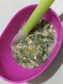 Foto resep Mpasi 9m+ bubur bayam telur puyuh