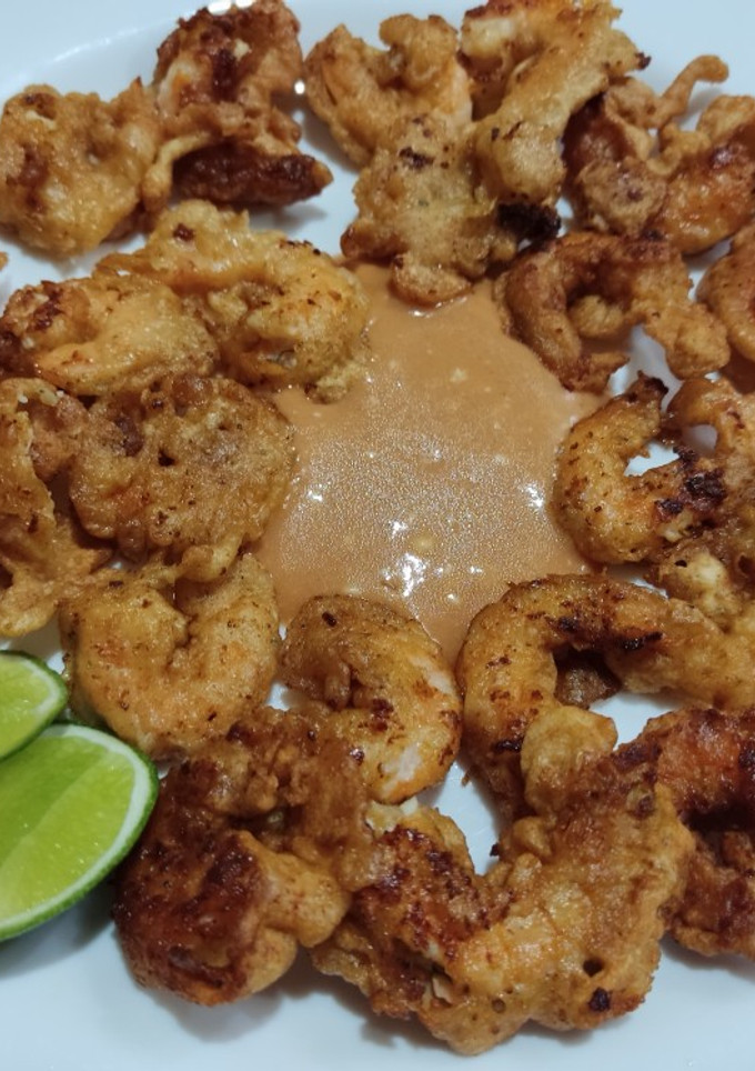 Una foto de Camarones rebozados