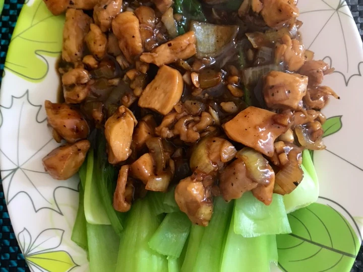 Easy Steps Make Recipes Pokcoy ayam lada hitam the Perfect Can Pamper Your Tongue.