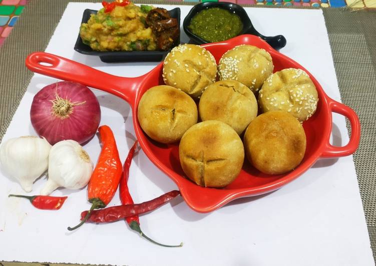 Easiest Way to Make Quick Stuffed bati &amp; chokha