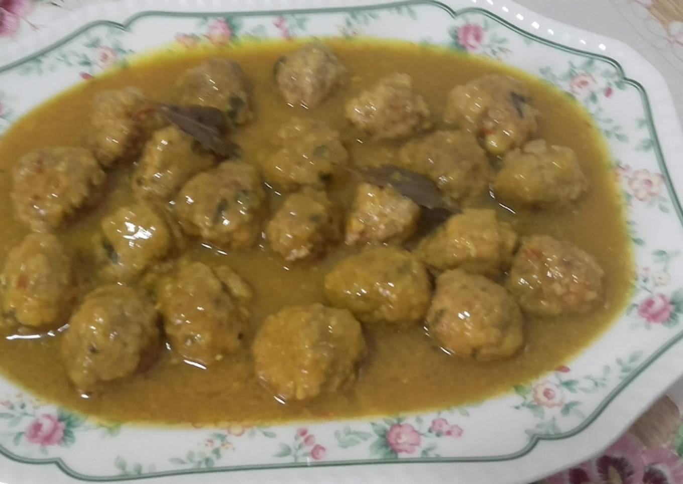 Albóndigas al curry