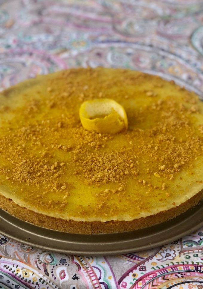 Una foto de Tarta de lemon curd fría en thermomix