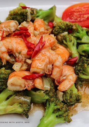Foto resep Brokoli cah udang
