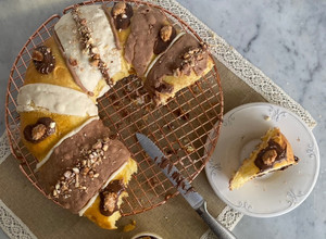 Una foto de Rosca de reyes rellena de nutella