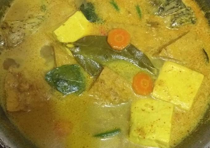 Resep Sayur tahu dgn ikan gurame, Enak