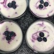 328. Mousse ligera de arándanos y yogurt (postre)