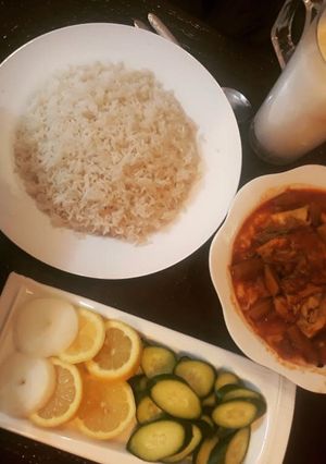صورة لوصفة بامية على الطريقة العراقية