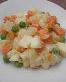 Ensalada fría con manzana