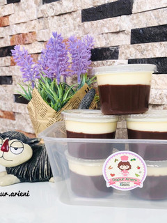 Foto resep Pudding Coklat vla Vanilla