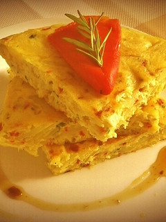 Una foto de Tortilla de bacalao con patata