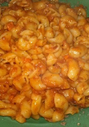 Una foto de Macarrones con carne