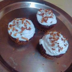 Eggless chocolate cupcakes recipe A picture of Eggless chocolate cupcakes recipe.