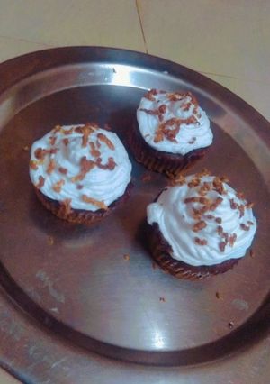 A picture of Eggless chocolate cupcakes recipe.