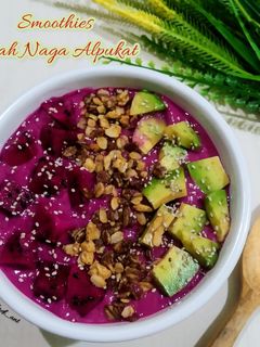Foto resep Smoothies Buah Naga Alpukat