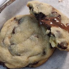 A picture of Truffle Stuffed Chocolate Chip Cookies.