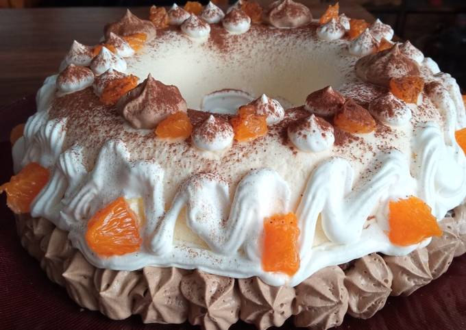 Couronne entremet chocolat mandarine