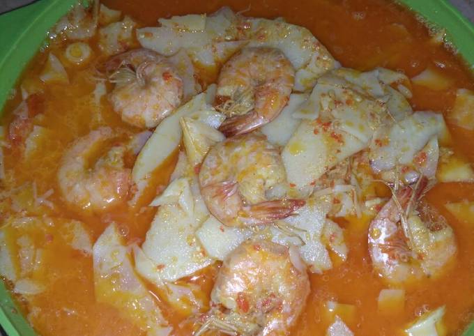 Anti Ribet, Memasak Sayur rebung udang masak santan Yang Sederhana