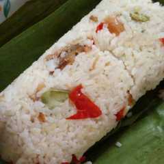 A picture of Nasi Liwet Bakar.