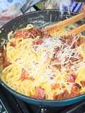 Pasta carbonara pármai módra