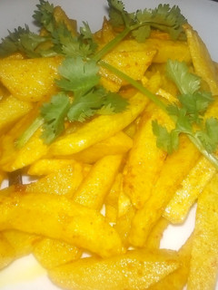 A picture of Homemade fries.
