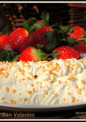 Una foto de Tarta de fresas de San Valentín