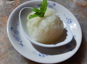 Une photo de Sorbet au citron sans œuf 🍋