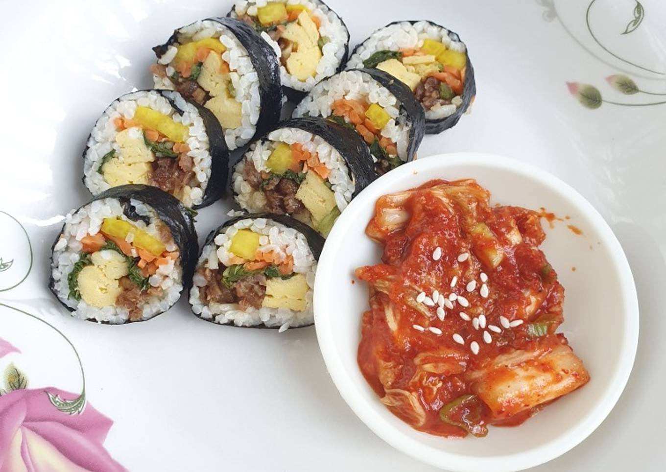 12. Kimbab (korean dish)