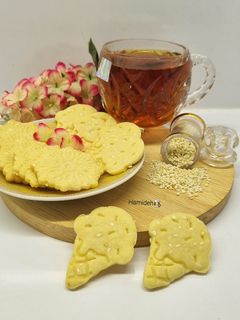 عکسی از دستور شیرینی کنجدی (شیرینی عید)🥰