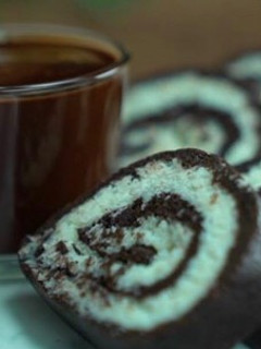صورة لوصفة سويسرول الاوريو مع جوز الهند 😋😋