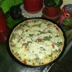 Una foto de Tarta light de pencas de acelga