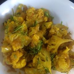 Masala cauliflower A picture of Masala cauliflower.