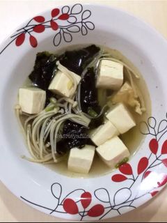 Foto resep Sup tahu rumput laut