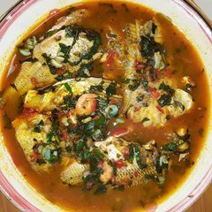 A picture of Fresh fish soup.