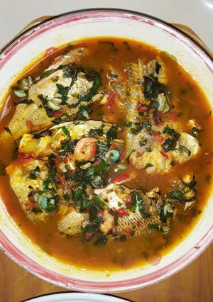 A picture of Fresh fish soup.