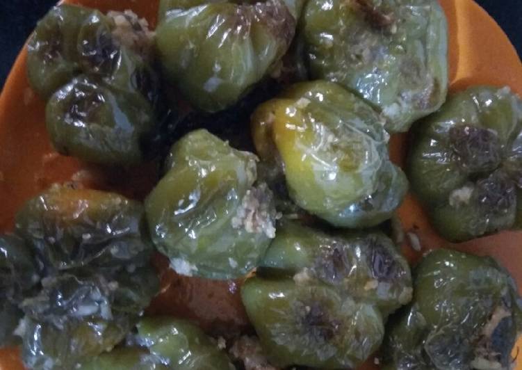 Recipe of Speedy Stuffed green capsicum