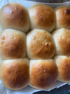 A picture of Homemade eggless buns.