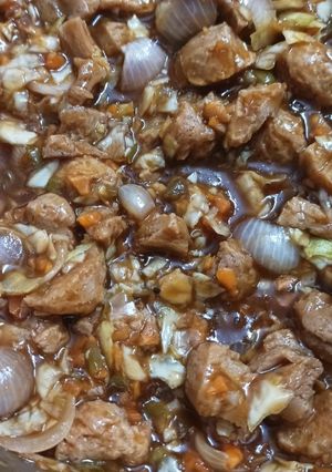 A picture of Soya chilli.