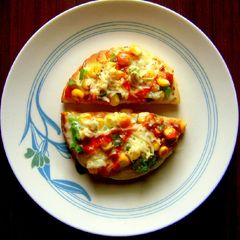 Corn and Capsicum Pizza A picture of Corn and Capsicum Pizza.
