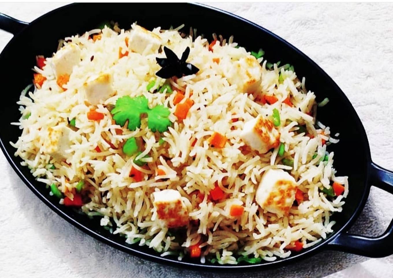 Lemon Rice with Paneer