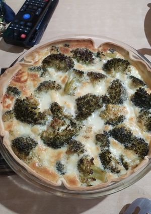 Una foto de Tarta de Brócoli y crema