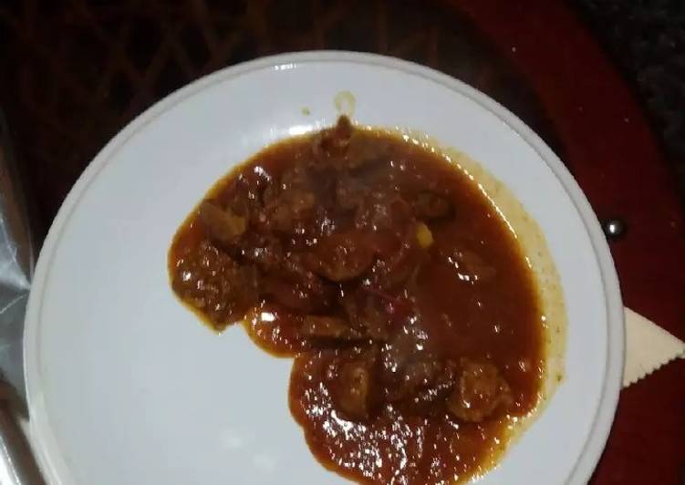 Recipe of Super Quick Homemade Goat meat stew