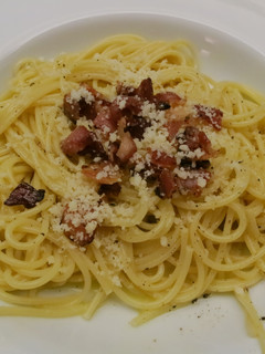 A picture of Spaghetti alla Carbonara.