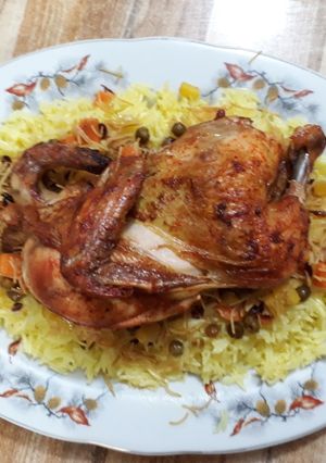 صورة لوصفة دجاج على التمن 🍽