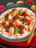 Moong Dal Dahi Bhalle/ Healthy Moong Dal Dahi Vada With Chutney For Holi Celebration 🥳🌈✨